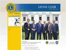 Tablet Screenshot of lions-gaenserndorf.at